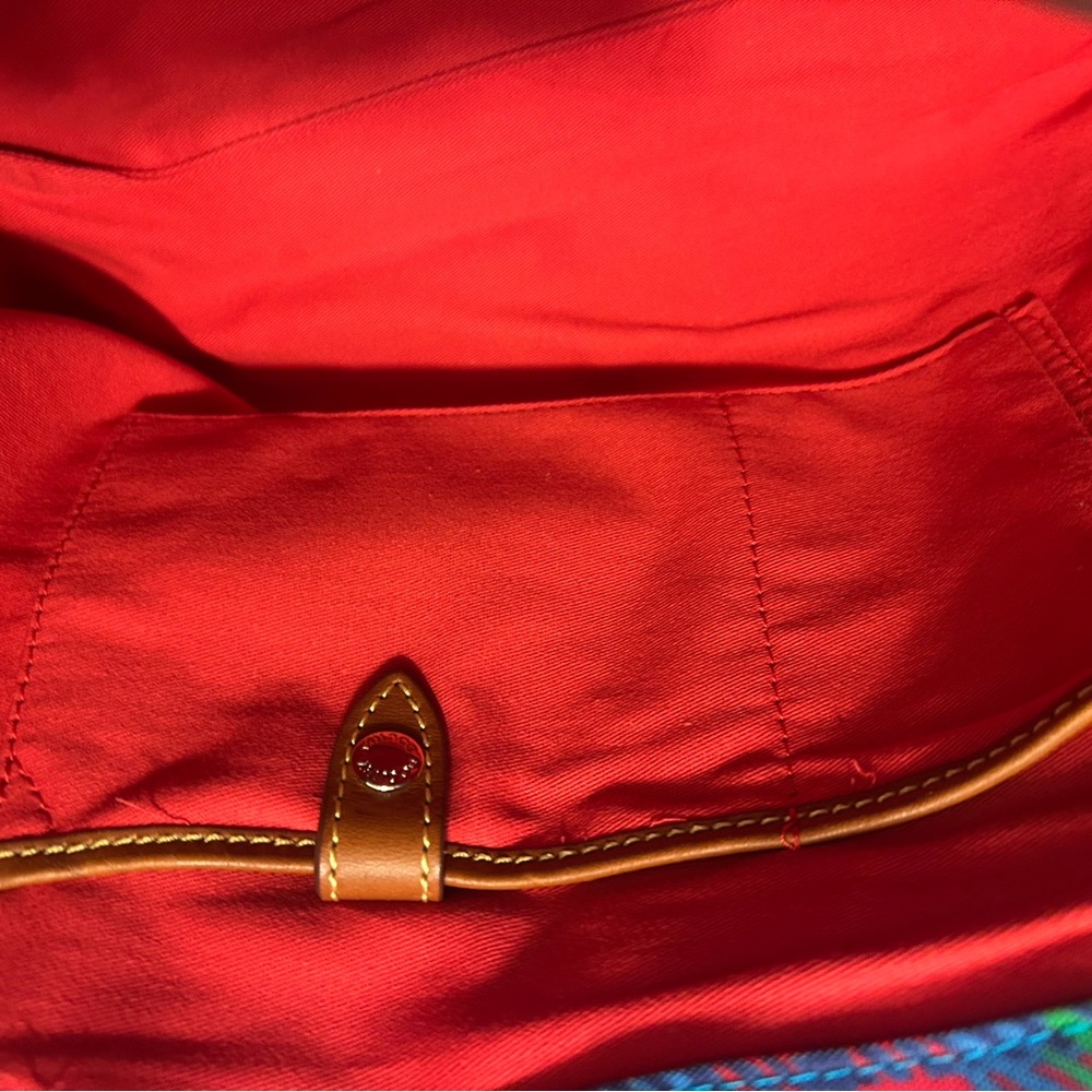 Dooney and Bourke Multicolor Plaid Large Tote Bag - NWT with Dust Bag included - Picture 9 of 15